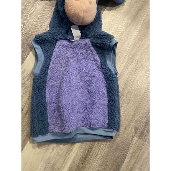 Winnie the Pooh Eeyore Hooded Vest Costume Sherpa Halloween Cosplay Size 1-2 - Picture 2 of 7